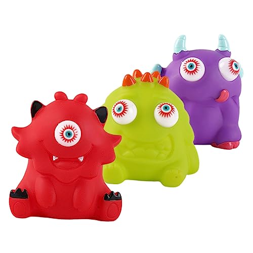 SEWOART Gefälligkeiten Für Geburtstagsfeiern 3st Monster-sensorspielzeug Squeeze-Monster Spielzeuge Niedlich Kugel Quetschen PVC Klein von SEWOART