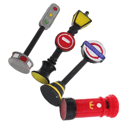 SEWOART 4 Stücke Miniatur Landschaft Requisiten Harz Modell Straße Lampen Mailbox Anzeige Zeichen Für Garten Puppenhaus Dekore SEWOART 4 Stücke Miniatur Landschaft Requisiten Harz Modell Straße Lampen Mailbox Anzeige Zeichen Für Garten Puppenhaus Dekore von SEWOART