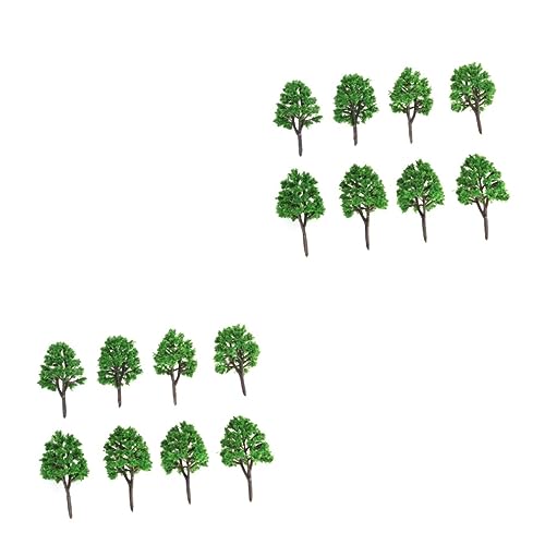 SEWOART 40 STK Modellbäume n Spur Landschaftsmodellbaum Zuglandschaft Miniaturbäume n-Maßstab modeleisenbahnen Figuren für modelleisenbahnen Landschaftsmodellierung grüner Modellbaum von SEWOART