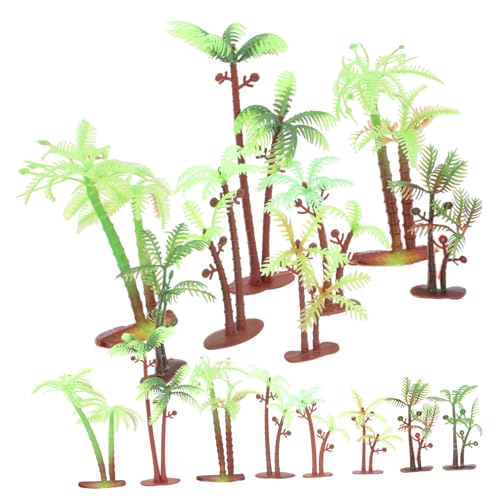 SEWOART 40 Stück Kokosnuss-Ornament Kleine Fischtankdekoration Baum groß Aquarium Pflanzen für Aquarien Anlage Wasserpflanzen-Ornament- Aquarienpflanzen Pflanzen für Fischtank Plastik von SEWOART