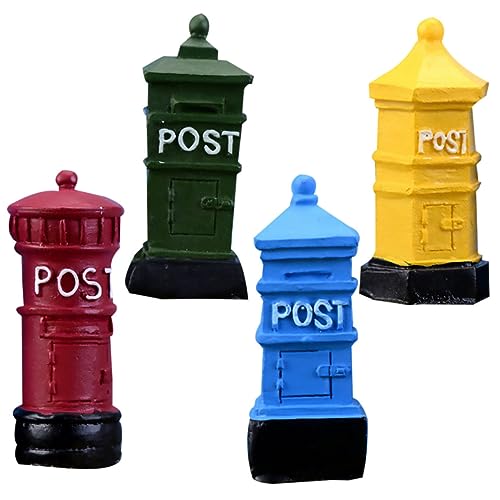SEWOART 4pcs Boxen Geburtstagsgeschenk Plüsch Mailbox-Modell Briefkastendekoration Aus Harz Desktop-Ornament SEWOART 4pcs Boxen Geburtstagsgeschenk Plüsch Mailbox-Modell Briefkastendekoration Aus Harz Desktop-Ornament von SEWOART