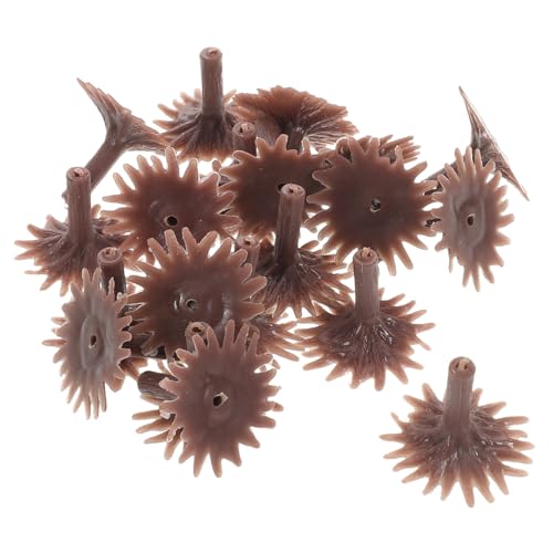 SEWOART 50 Stück Modellbaumfüße Modelllandschaft Bauen Baumlandschaftsmodelle Modelllandschaftsbaum Modelleisenbahn zubehör Gefälschte Bäume für Models Kleiner Baumsockel Plastik Brown von SEWOART
