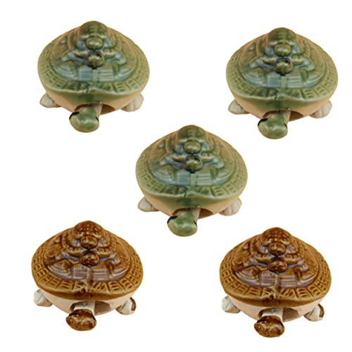 SEWOART Aquarium-Dekoration 5 Stück Keramik-schildkröte Aquarium-Ornament Elegante Keramik-schildkröte Für Süßwasser Und Aquarien Zufällige Farbe SEWOART Aquarium-Dekoration 5 Stück Keramik-schildkröte Aquarium-Ornament Elegante Keramik-schildkröte Für Süßwasser Und Aquarien Zufällige Farbe von SEWOART