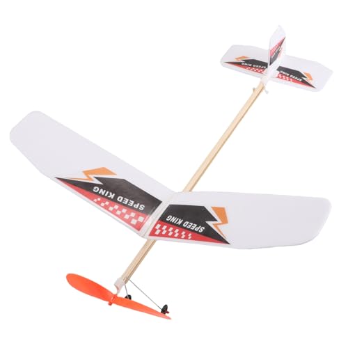 SEWOART DIY Gummiband Flugzeugmodell Bausatz Leichter Langlebiger Segelflieger mit Handstart für Outdoor Spielspaß und Lernspielzeug für Geburtstag und Freizeit von SEWOART