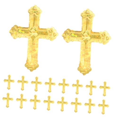 SEWOART Goldene Kreuz-konfetti für Taufe Hochzeit Kommunion Glänzende Gleichmäßig Geschnittene Multifunktionale Dekoration für Religiöse Feiern und Geburtstage Einfache Reinigung von SEWOART