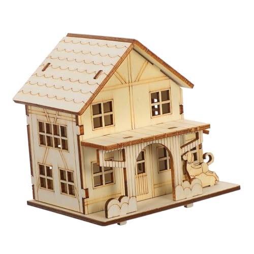 SEWOART Holzhaus Bausatz mit LED Licht DIY Log Cabin Kit aus Stabilem Holz Bemalbares Puzzle für Erwachsene Edukatives Bastelset für Gartenhaus Dekoration und Räumliches Denken SEWOART Holzhaus Bausatz mit LED Licht DIY Log Cabin Kit aus Stabilem Holz Bemalbares Puzzle für Erwachsene Edukatives Bastelset für Gartenhaus Dekoration und Räumliches Denken von SEWOART