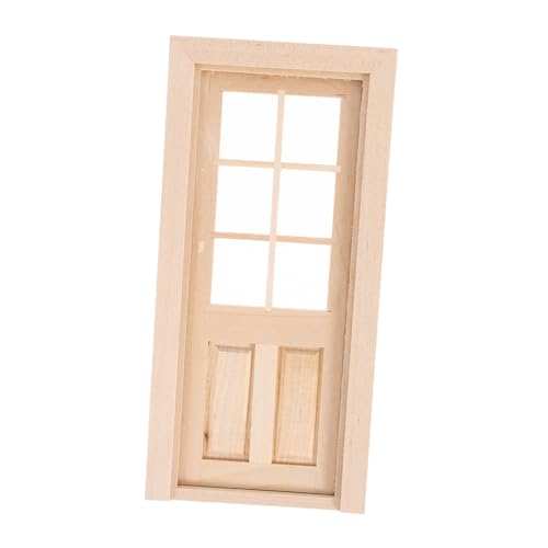 SEWOART Mini Puppenhaus Tür DIY Unbemalt Miniatur Möbel Ornament Puppe Zubehör Miniatur Puppenhaus Tür Miniatur Tür Modell von SEWOART