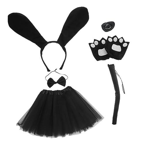 SEWOART Niedliches Welpenohren Stirnband mit Tutu Rock Falscher Hundeschwanz Nasen und Handschuh Accessoires für Halloween Party Leichtes Stoffkostüm für Tiermotto und Rollenspiele SEWOART Niedliches Welpenohren Stirnband mit Tutu Rock Falscher Hundeschwanz Nasen und Handschuh Accessoires für Halloween Party Leichtes Stoffkostüm für Tiermotto und Rollenspiele von SEWOART