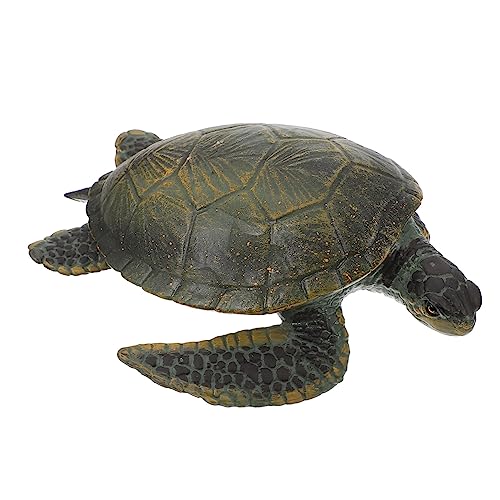 SEWOART Realistisches Schildkrötenmodell Solides Dekoornament für Schreibtisch und Zuhause für Bildungszwecke und Umweltbewusstsein Fördert die Fantasie von Kindern von SEWOART