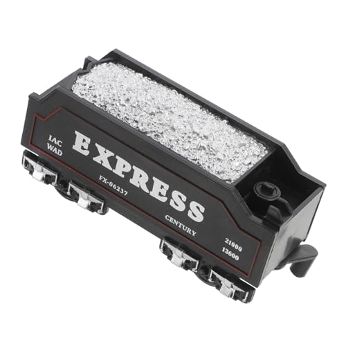 SEWOART Simuliertes Kohletransportwagen Modell PVC Kinderzug Sicher für Kleinkinder Kompatibel mit Modellbahn Pädagogisch Einfach zu Verbinden für Erweiterbare Eisenbahnsets von SEWOART