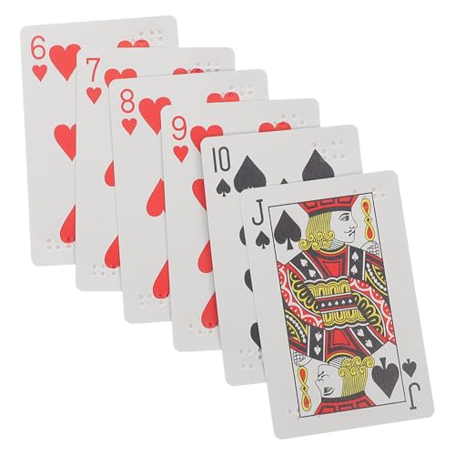 SEWOART Spielkarten in Blindenschrift Poker Drucken Beeinträchtigte Spiele, Kartenspiele Groß Lernen Gadgets Für Jumbo Papier SEWOART Spielkarten in Blindenschrift Poker Drucken Beeinträchtigte Spiele, Kartenspiele Groß Lernen Gadgets Für Jumbo Papier von SEWOART