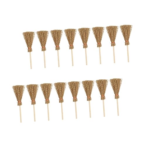 SEWOART Weichen Besen Innen 16 Stücke Mini Besen Landschaft Decor Ornamente Für Puppe von SEWOART