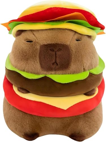 SFCOEABR Capybara Kuscheltier, Capibara Plüschtier Kawaii Wasserschwein Stofftier Kapibara Plush Exquisites Capybara Plush-Spielzeug Geburtstag Weihnachten Karneval Geschenk für Kinder (25cm) von SFCOEABR