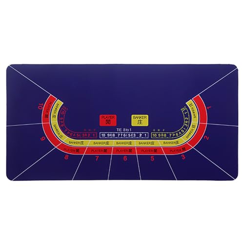 Poker-Matte， Tragbare professionelle Casino-Roulette-Tisch-Layoutmatte, klappbare Pokertischplatte for Pokerspiele(Purple,Large) von SFQEVHRZ