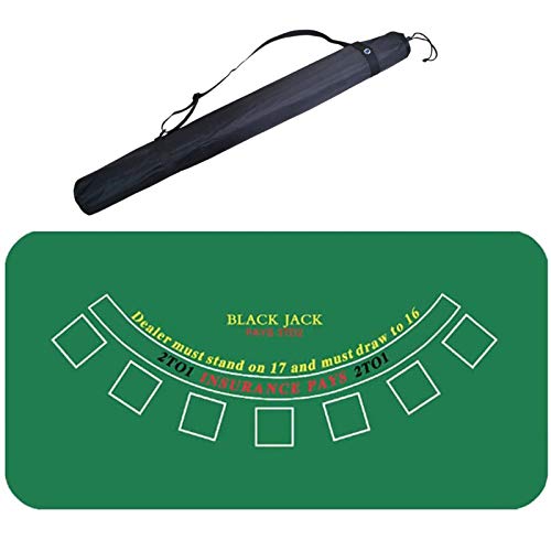 Poker-Matte， for Texas Holdem Poker und Blackjack - Professionelle Matte(24*47in) von SFQEVHRZ