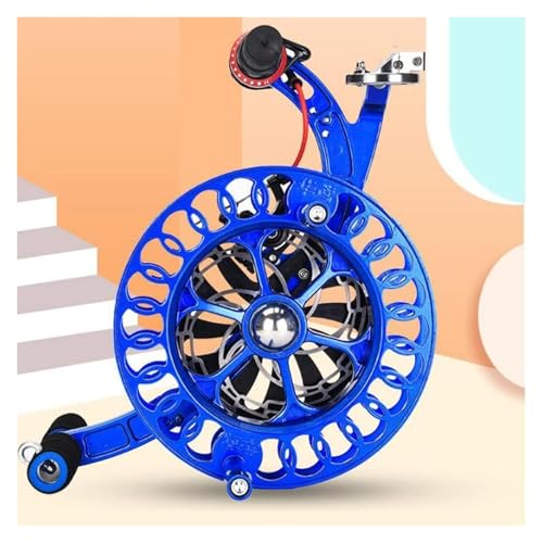 SFQEVHRZ Kite Roulette， Drachenschnurrolle, Griffrad-Wickelrolle mit Bremse, abschließbar, Wickelmechanik aus Legierung, Rücklaufsperre, Zubehör for Drachen im Freien(Gold) von SFQEVHRZ