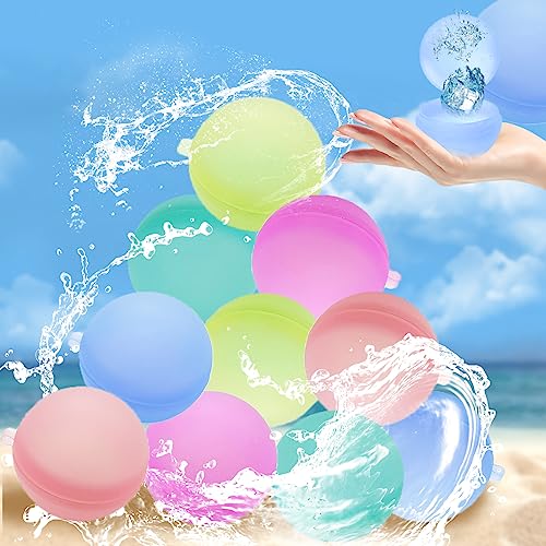 10 Stück Water Balloons,Wiederverwendbare Wasserballons,Refillable Water Balloon,Wiederverwendbare Wasserbomben,Für Wasserpark,Party,Pool,Familienspiel,Für Kinder Und Erwachsene von SFSSHUI