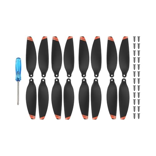 16-teiliger kompatibler 4726F-Propeller mit geringem Geräuschpegel, kompatibel mit M 4K/M 2-Drohne, tragbarer Mini-Propeller in bunter Farbe, M 2 Universal(Orange Edge) von SFWWPFSKK