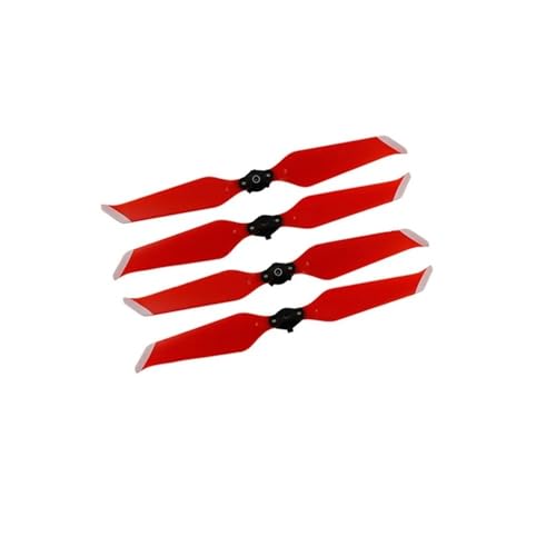 2 Propeller, geräuscharmes Propellerstück, kompatibel mit 2 Pro-Drohnen-Ersatzteilen, Zubehör, universell(Red) von SFWWPFSKK