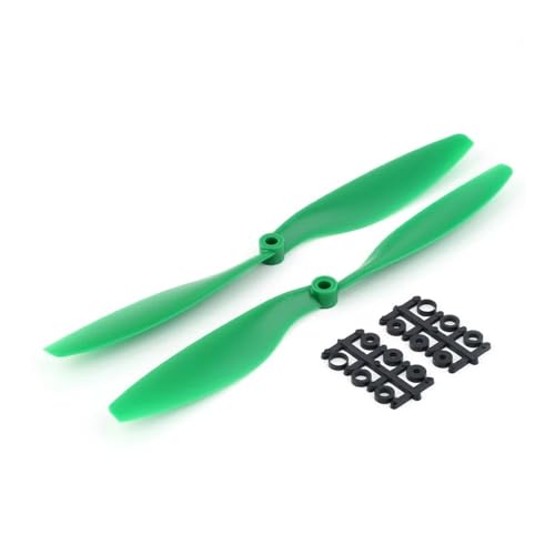 2 Stück 1045 10 Zoll Propeller CW CCW Stück Kompatibel mit F450 F550 RC Quadcopter Ersatzteile A2212 KV1000 Motor (1 Paar) Universal(1045 Green 1 Pairs) von SFWWPFSKK