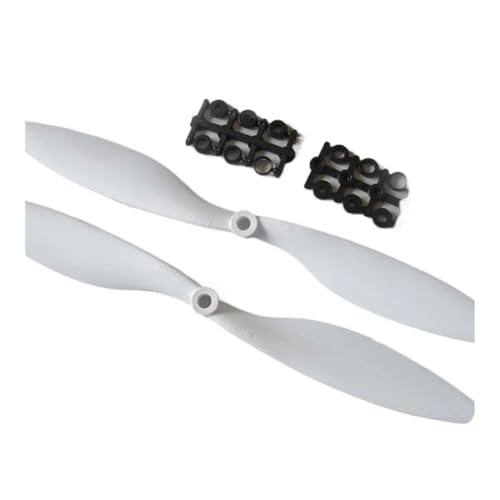 2 Stück 1045 10 Zoll Propeller CW CCW Stück Kompatibel mit F450 F550 RC Quadcopter Ersatzteile A2212 KV1000 Motor (1 Paar) Universal(1045 White 1 Pairs) von SFWWPFSKK