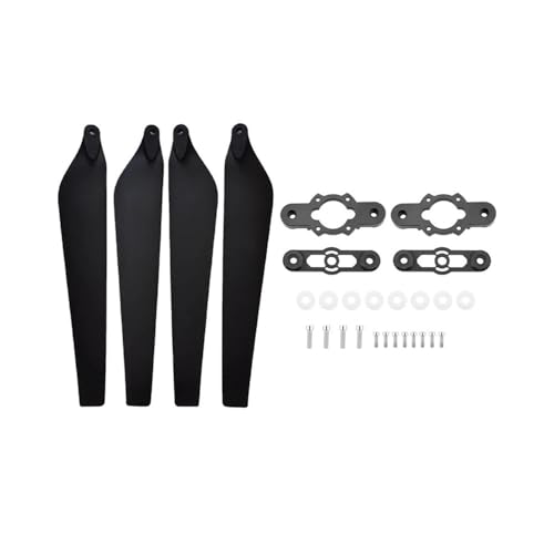 2880 Carbon Propeller Agrarflugzeug Faltbares Laufrad Zubehör Propellerclip E5000 Wartungsdrohne Universal(Black Props 4pcs) von SFWWPFSKK