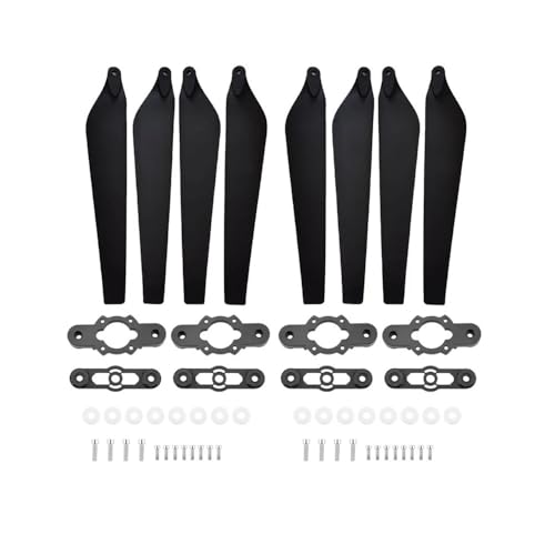 2880 Carbon Propeller Agrarflugzeug Faltbares Laufrad Zubehör Propellerclip E5000 Wartungsdrohne Universal(Black Props 8pcs) von SFWWPFSKK