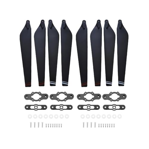 2880 Carbon Propeller Agrarflugzeug Faltbares Laufrad Zubehör Propellerclip E5000 Wartungsdrohne Universal(Color Props 8pcs) von SFWWPFSKK