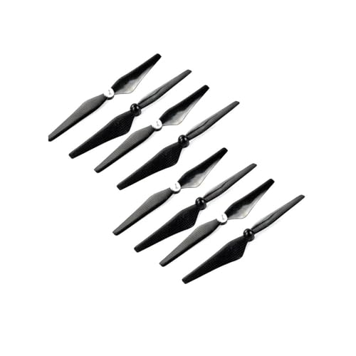 4/8 Stück Carbon 9450 Propeller selbstsicherndes Laufrad CW CCW Propeller kompatibel mit P3 Standardversion/Profiversion/Drohnenflügel Universal(Black Silver 8pcs) von SFWWPFSKK