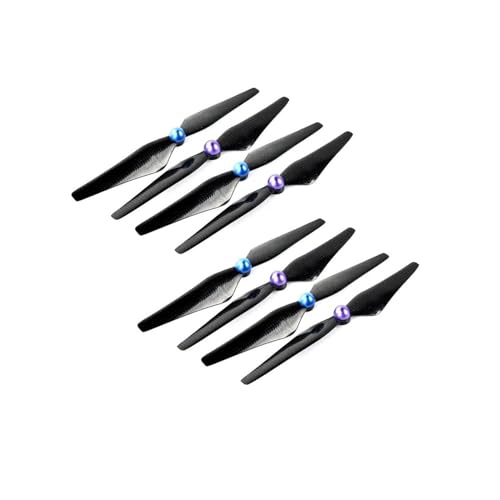 4/8 Stück Carbon 9450 Propeller selbstsicherndes Laufrad CW CCW Propeller kompatibel mit P3 Standardversion/Profiversion/Drohnenflügel Universal(Blue Purple 8pcs) von SFWWPFSKK
