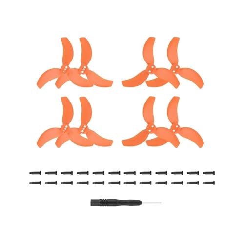 4/8 Stück Propeller Kompatibel mit A 2 Drone Prop Stück Leichter Flügelventilator Ersatz Ersatzteile A 2 Zubehör Universal(Orange 4 Pairs) von SFWWPFSKK