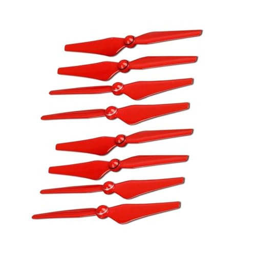 4/8 Stück kompatibel mit 4P Drohnenzubehör 9450S CW CCW Schnellspannpropeller Stück Requisiten kompatibel mit P4 Serie Universal(9450S Red 8pcs) von SFWWPFSKK