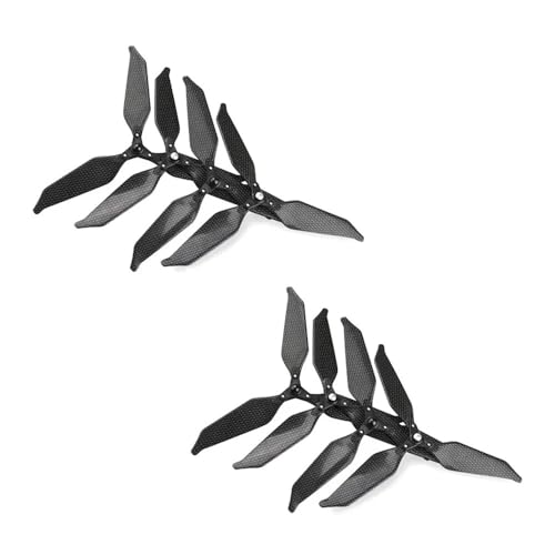 4-teiliges Carbon-Propellerset mit 2 3-Blatt, geräuscharm, kompatibel mit 2/3 SE 9455 Befestigungspropeller Ersatzzubehör Universal(3-Blade 8pcs) von SFWWPFSKK