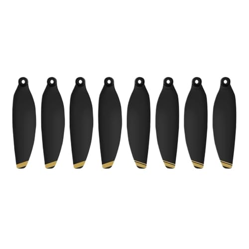 4726F Propeller Kompatibel mit 2S Drone Leichtes, geräuscharmes Laufrad, Flügelventilator, austauschbare Ersatzteile, Drohnenzubehör, universell(Black Gold 8pcs) von SFWWPFSKK