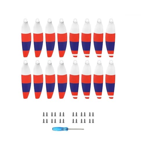 4726F Propeller Kompatibel mit 2S Drone Leichtes, geräuscharmes Laufrad, Flügelventilator, austauschbare Ersatzteile, Drohnenzubehör, universell(Colorful 16pcs) von SFWWPFSKK