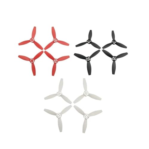 4er-Pack Kompatibel mit 2.0 /F 2.0 Drone Ersatzpropeller Schnellverschluss-Laufrad Propellerschraube Flügelventilator Zubehör Ersatzteile Universal(Props Red 4pcs) von SFWWPFSKK