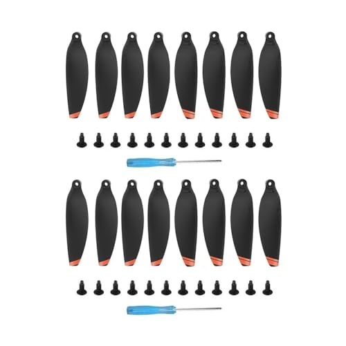 8/16 Stück 4726 Propeller kompatibel mit M 1 Drohne Propellerstück Ersatz Flügelventilator Ersatzteile Zubehör Universal(Black Orange 16pcs) von SFWWPFSKK