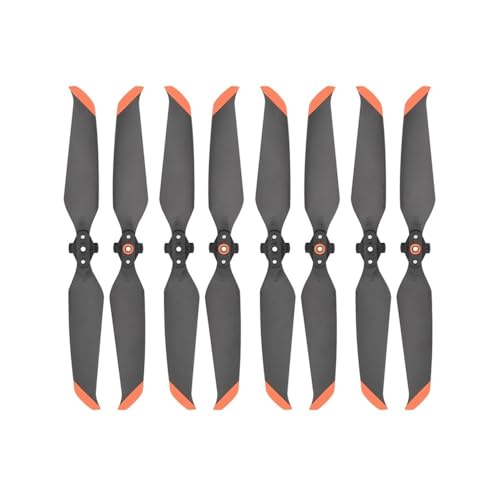 8 Stück 7238F geräuscharme Propeller, kompatibel mit 2/AIR 2S Flügelventilator-Propellern mit Schnellverschluss, 2S Drohnenzubehör, universell(Orange) von SFWWPFSKK