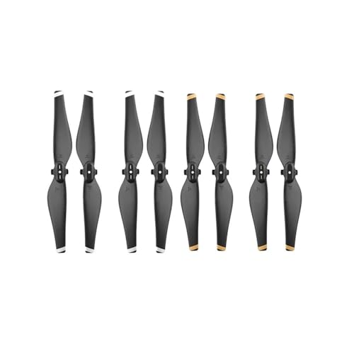 8-teiliges Propellerset, kompatibel mit Drohnen, Schnellverschluss, CCW CW, Propeller, Ersatzteil, Ersatzteile, Flügelzubehör, universell(Gold White) von SFWWPFSKK