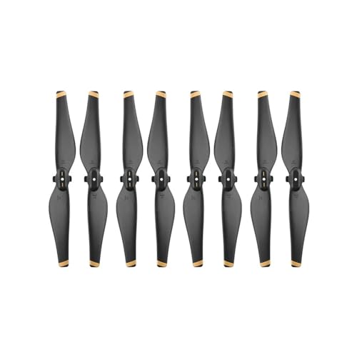8-teiliges Propellerset, kompatibel mit Drohnen, Schnellverschluss, CCW CW, Propeller, Ersatzteil, Ersatzteile, Flügelzubehör, universell(Black Gold) von SFWWPFSKK