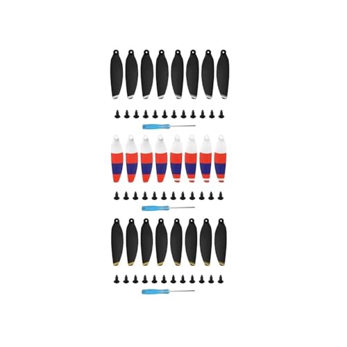 8-teiliges Propellerteil-Set mit Schraubendreher-Werkzeug kompatibel mit M2 2SE Drohne mit Universal(Red) von SFWWPFSKK