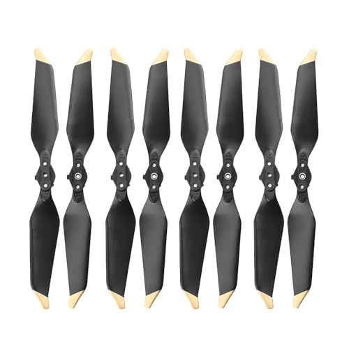 8331 4/8 stücke Geräuscharm Propeller Kompatibel Drone Noise Propeller stück Requisiten Klapp Propeller stück Universal(4 Pair Gold) von SFWWPFSKK