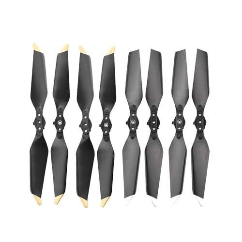 8er-Pack 8331 Geräuscharmer Propeller Kompatibel mit Drohnengeräuschen Laufrad Propeller Ersatzteile Ersatzzubehör Universal(Gold Silver) von SFWWPFSKK