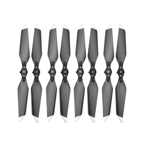 8er-Pack 8331 Geräuscharmer Propeller Kompatibel mit Drohnengeräuschen Laufrad Propeller Ersatzteile Ersatzzubehör Universal(Silver) von SFWWPFSKK