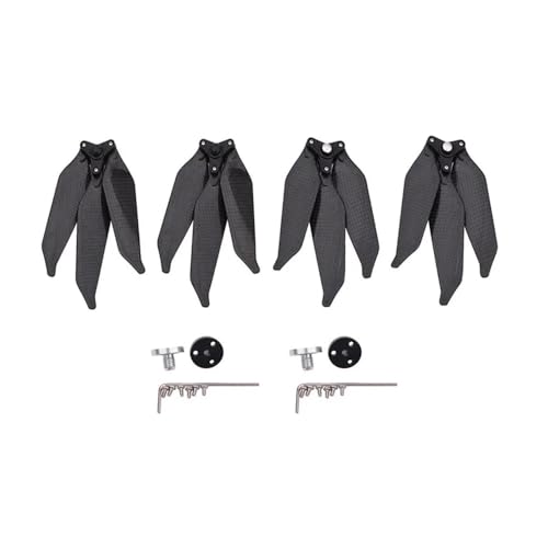 4 Stück Carbon 9455S-Propeller, DREI Laufräder, geräuscharm, selbstsichernder Propeller mit Basis, kompatibel mit 4/4P-Drohne, universell von SFWWPFSKK
