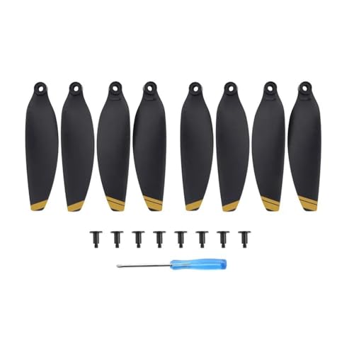 8er-Pack Ersatzpropeller Kompatibel mit Drone Leichte 4726 Propellerzubehör Flügelventilator Ersatzteile Universal(8PCS Gold) von SFWWPFSKK