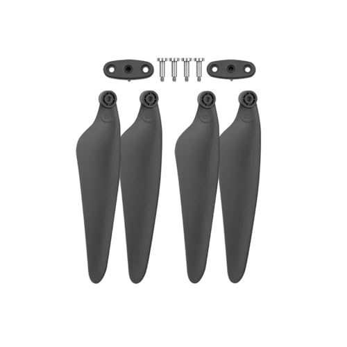 Fernbedienung Quadcopter Drone Ersatzteile Stück Propeller Impeller Clip Kompatibel H117S Z 2 Reparatur Flügel Zubehör Universal(Black Props 4pcs) von SFWWPFSKK