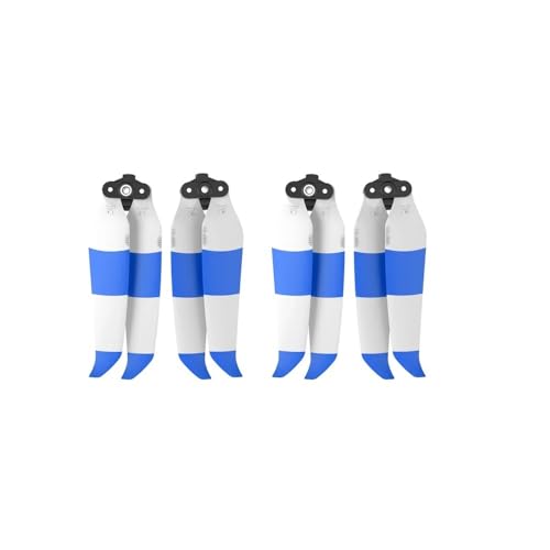 Geräuscharmer 7238F Propeller Propeller Schnellspanner 7238F Drohnen-Impeller Propeller kompatibel mit 2S / A 2 Flügellüfter Zubehör Universal(White Blue 4pcs) von SFWWPFSKK