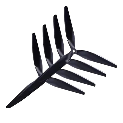 Kompatibel mit 10X5X3 9X5X3 1050/9050 10-Zoll 9-Zoll 3-Blatt-Propeller aus schwarzem Carbon-Nylon, universell for ferngesteuerte Drohnen(4PCS10x5x3(2CW 2CCW)) von SFWWPFSKK