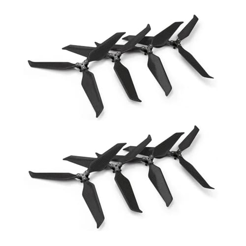 Kompatibel mit 2/3 Impeller 8743 Vollcarbon-Propeller 8743F Faltbarer geräuscharmer CW CCW-Propeller, kompatibel mit 2 P Universal(3-Blade 8pcs) von SFWWPFSKK